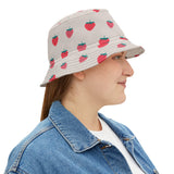 Strawberries Farmers Market Inspired Bucket Hat! Free Shipping! Made in The USA!