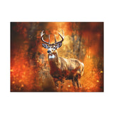 Western Mountain Deer Scenery in Oranges and Browns Canvas Gallery Wraps!