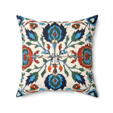 Western/Boho Red and Blue Florals Square Pillow!