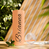 Custom Name Personalized Tumblers Skinny Tumbler with Straw, 20oz! Cursive Writing Option!