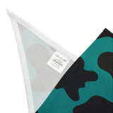 Black and Teal Blue Cow Print Pet Bandana! Foxy Pets! Free Shipping!!!