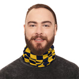 Black and Yellow Plaid Lightweight Neck Gaiter! 4 Sizes Available! Free Shipping! UPF +50! Great For All Outdoor Sports!