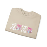 Valentines Day Sweatshirt Xoxo Disco Coquette/Back Printed