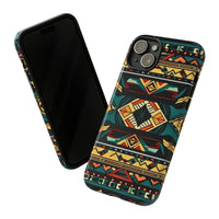 Black Aztec Tough Cases! Cellphone Cases! Multiple Sizes Available! Apple iPhone, Samsung Galaxy, and Google Pixel devices!