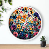 Boho Purple and Orange Ombre Print Wall Clock! Perfect For Gifting! Free Shipping!!! 3 Colors Available!