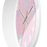 Boho Paint Washed Pink Print Wall Clock! Perfect For Gifting! Free Shipping!!! 3 Colors Available!