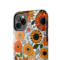 Sunflowers and Daisies Retro Fall Vibes Tough Phone Cases!