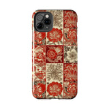 Royal Red Floral Fall Vibes Tough Phone Cases!