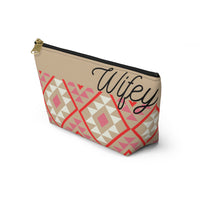 Wifey Pink Aztec Printed Travel Accessory Pouch, Check Out My Matching Weekender Bag! Free Shipping!!!