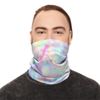 Marble Rainbow Lightweight Neck Gaiter! 4 Sizes Available! Free Shipping! UPF +50! Great For All Outdoor Sports!