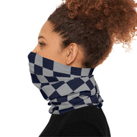 Black and Grey Plaid Lightweight Neck Gaiter! 4 Sizes Available! Free Shipping! UPF +50! Great For All Outdoor Sports!