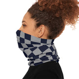 Black and Grey Plaid Lightweight Neck Gaiter! 4 Sizes Available! Free Shipping! UPF +50! Great For All Outdoor Sports!