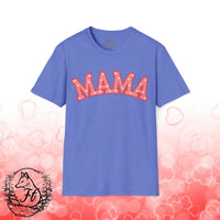 Valentines Day Mama Pink Heart Medley Unisex Graphic Tee! All New Heather Colors!!! Free Shipping!!!