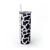 Mama Cow Printed Skinny Tumbler with Straw, 20oz! Multiple Colors! Mothers Day!
