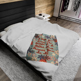 Quote Velveteen Plush Blanket - The World is a Better Place Because You're in It