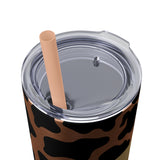 Your So Golden Butterfly Cow Printed Skinny Tumbler with Straw, 20oz! Multiple Colors!