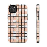 Pastel Pink Checkerboard Tough Phone Cases, Case-Mate!