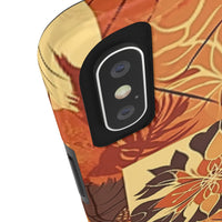 Reddish Orange Star Flower Fall Vibes Tough Phone Cases!