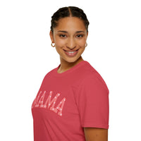 Valentines Day Mama Pink Heart Medley Unisex Graphic Tee! All New Heather Colors!!! Free Shipping!!!