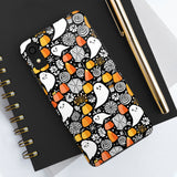 Spider Webs and Candy Corn Little Ghost Halloween Tough Phone Cases! Fall Vibes!