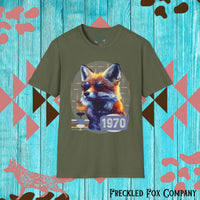 Retro Fox Graphic Tee! Ultra Soft! Free Shipping! Summer Vibes!