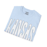 Kansas Groovy Unisex Graphic Tees! Summer Vibes! All New Heather Colors!!! Free Shipping!!!