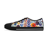 Boho Watercolor Floral Vines  Women's Low Top Sneakers! Free Shipping! Specialty Buy!