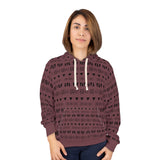 Mauve Purple Aztec Unisex Pullover Hoodie! All Over Print! New!!!