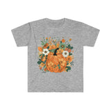 Fall Blue 70s Inspired Pumpkins Halloween Fall Vibes Unisex Graphic Tees!