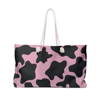 Lavender Mauve Purple Cow Print Vacation Travel Weekender Bag! Free Shipping!!!