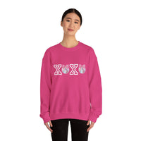 Valentines Day Sweatshirt Xoxo Disco Coquette/Back Printed