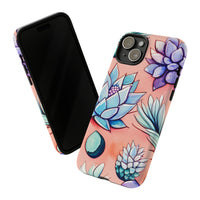 Pastel Pink and Purple Little Succulent Plants Phone Cases! New!!! Over 40 Phone Sizes To Choose From! Free Shipping!!!