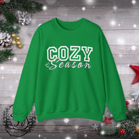 1 Cozy Season Christmas Edition Unisex Heavy Blend Crewneck Sweatshirt! Winter Vibes!