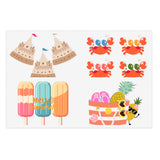 Summer Popsicles, Beach Tote, Crabs, Sand Castle Sheets! Free Shipping!