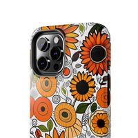 Sunflowers and Daisies Retro Fall Vibes Tough Phone Cases!