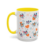 Coffee Mug - Fox Heart Medley Valentines Day Mug (11, 15oz)