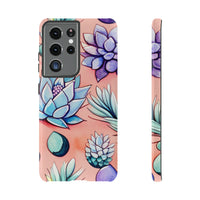 Pastel Pink and Purple Little Succulent Plants Phone Cases! New!!! Over 40 Phone Sizes To Choose From! Free Shipping!!!