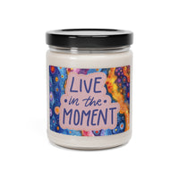 Live in The Moment Watercolor Scented Soy Candle, 9oz! Free Shipping! 9 Scents! 60 Hour Burn Time!!!