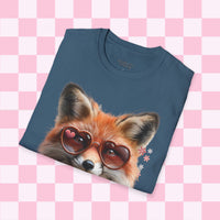 Retro Fox Sunglasses Valentines Day T-Shirt! Valentines Day! Spring Vibes! Graphic Tees!