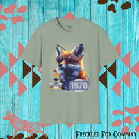 Retro Fox Graphic Tee! Ultra Soft! Free Shipping! Summer Vibes!