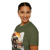 Elephant Golden Hour Unisex Graphic Tees! Summer Vibes! All New Heather Colors!!! Free Shipping!!!