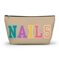 Retro Rainbow Cream Nails Accessory Pouch, Check Out My Matching Weekender Bag! Free Shipping!!!