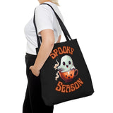 Spooky Season Version 2 Happy Little Ghost Halloween Fall Vibes Tote Bag!