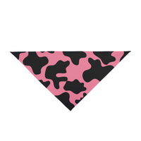 Black and Pink Cow Print Pet Bandana! Foxy Pets! Free Shipping!!!