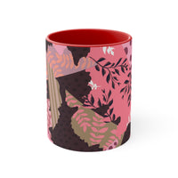 Boho Pink Quilted Accent Coffee Mug, 11oz! Free Shipping! Great For Gifting! Lead and BPA Free!