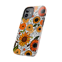 Sunflowers and Daisies Retro Fall Vibes Tough Phone Cases!