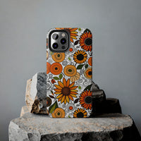 Sunflowers and Daisies Retro Fall Vibes Tough Phone Cases!