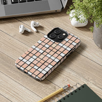 Pastel Pink Checkerboard Tough Phone Cases, Case-Mate!