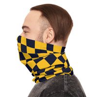 Black and Yellow Plaid Lightweight Neck Gaiter! 4 Sizes Available! Free Shipping! UPF +50! Great For All Outdoor Sports!