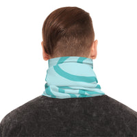 Blue Waves Lightweight Neck Gaiter! 4 Sizes Available! Free Shipping! UPF +50! Great For All Outdoor Sports!